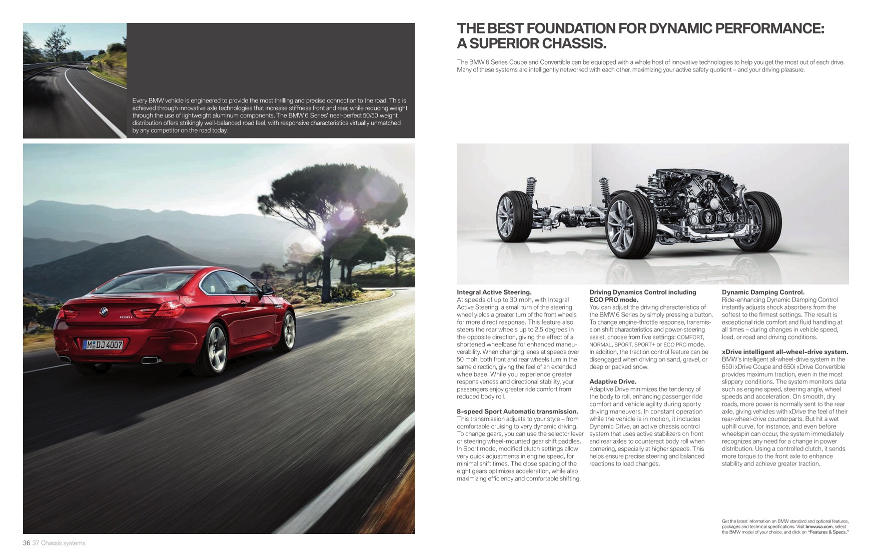 2013 BMW 6-Series Brochure Page 36